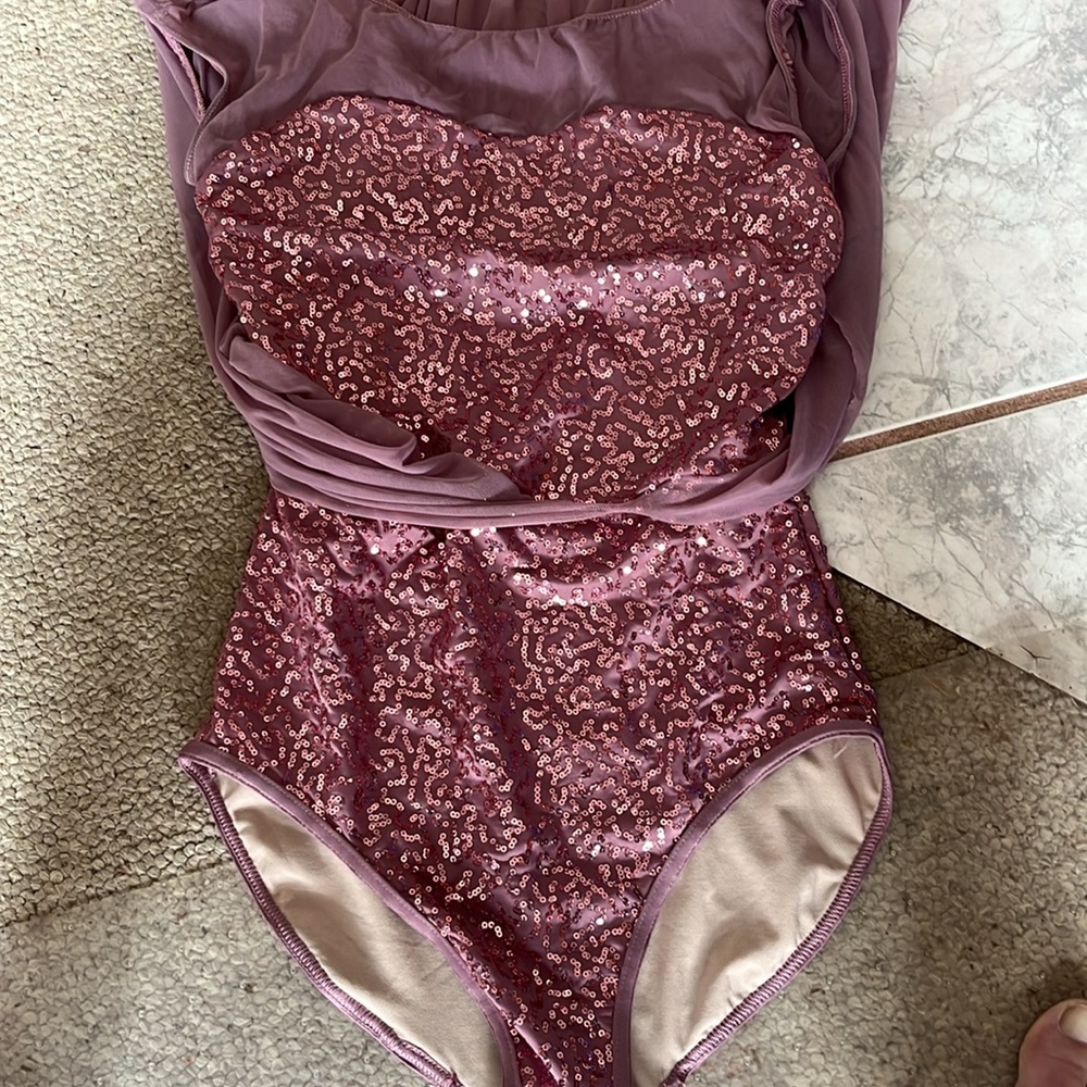 Weissman sequin mesh maxi skirt lyrical leotard SA - Picture 5 of 6